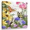 Glow Decor Yellow and Purple Butterfly Garden Pizazz Print Framed Wall Decor 10" x 10"
